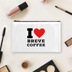 I Love Breve Coffee Cosmetic Bag (medium) by ilovewhateva