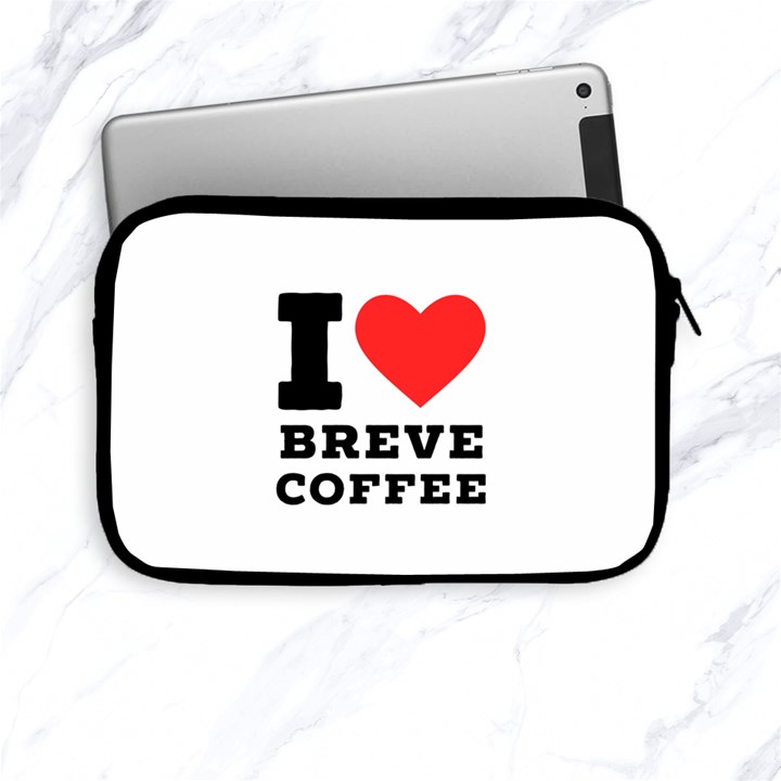 I love breve coffee Apple iPad Mini Zipper Cases