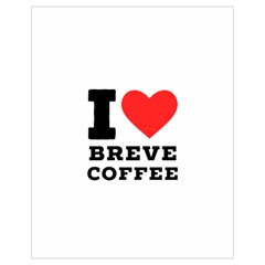 I Love Breve Coffee Drawstring Bag (small) by ilovewhateva