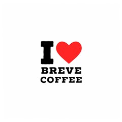 I Love Breve Coffee Wooden Puzzle Square by ilovewhateva