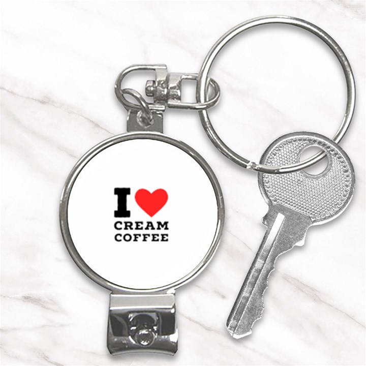 I love cream coffee Nail Clippers Key Chain