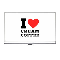 I Love Cream Coffee Business Card Holder by ilovewhateva