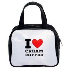 I Love Cream Coffee Classic Handbag (two Sides) by ilovewhateva