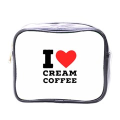 I Love Cream Coffee Mini Toiletries Bag (one Side) by ilovewhateva