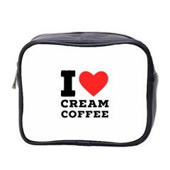 I Love Cream Coffee Mini Toiletries Bag (two Sides) by ilovewhateva