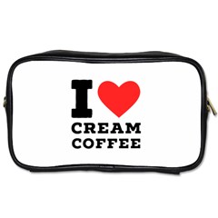 I Love Cream Coffee Toiletries Bag (two Sides) by ilovewhateva