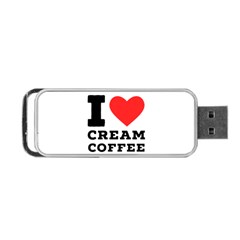 I Love Cream Coffee Portable Usb Flash (one Side) by ilovewhateva