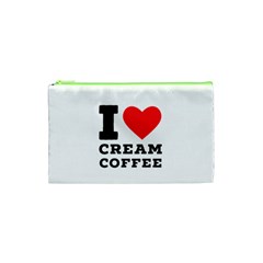 I Love Cream Coffee Cosmetic Bag (xs) by ilovewhateva