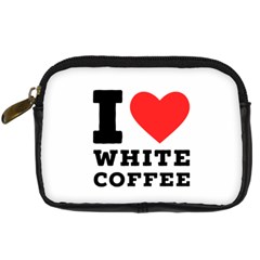 I Love White Coffee Digital Camera Leather Case by ilovewhateva