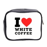 I love white coffee Mini Toiletries Bag (Two Sides) Back