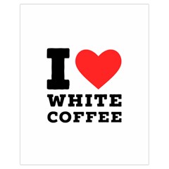 I Love White Coffee Drawstring Bag (small) by ilovewhateva