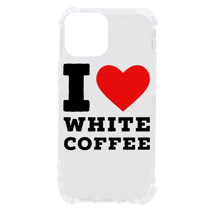 I love white coffee iPhone 13 mini TPU UV Print Case