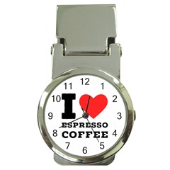 I Love Espresso Coffee Money Clip Watches by ilovewhateva