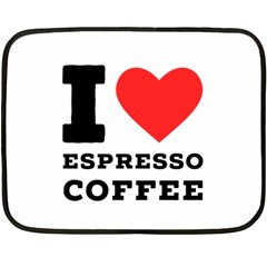 I Love Espresso Coffee Fleece Blanket (mini) by ilovewhateva