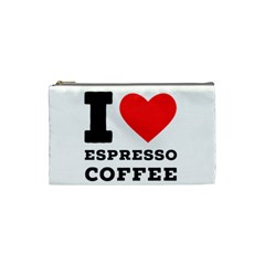 I Love Espresso Coffee Cosmetic Bag (small) by ilovewhateva