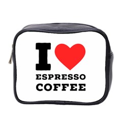 I Love Espresso Coffee Mini Toiletries Bag (two Sides)