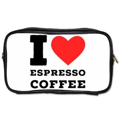 I Love Espresso Coffee Toiletries Bag (two Sides) by ilovewhateva