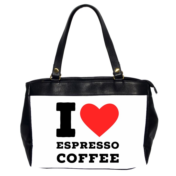 I love espresso coffee Oversize Office Handbag (2 Sides)