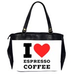 I love espresso coffee Oversize Office Handbag (2 Sides) Back