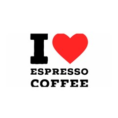 I Love Espresso Coffee Satin Wrap 35  X 70  by ilovewhateva