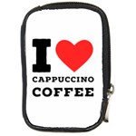 I love cappuccino coffee Compact Camera Leather Case Front