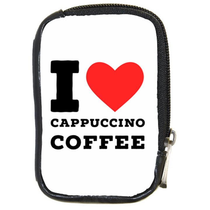 I love cappuccino coffee Compact Camera Leather Case