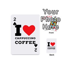 I Love Cappuccino Coffee Playing Cards 54 Designs (mini) by ilovewhateva