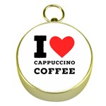 I love cappuccino coffee Gold Compasses Front