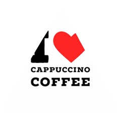 I Love Cappuccino Coffee Wooden Puzzle Triangle by ilovewhateva