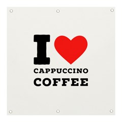 I Love Cappuccino Coffee Banner And Sign 3  X 3  by ilovewhateva