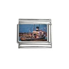 End Of The World: Nautical Memories At Ushuaia Port, Argentina Italian Charm (9mm) by dflcprintsclothing