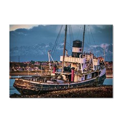 End Of The World: Nautical Memories At Ushuaia Port, Argentina Sticker A4 (100 Pack) by dflcprintsclothing