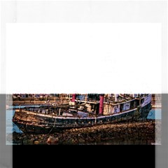 End Of The World: Nautical Memories At Ushuaia Port, Argentina Rectangular Jigsaw Puzzl by dflcprintsclothing