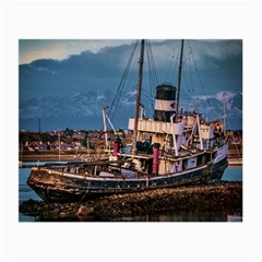 End Of The World: Nautical Memories At Ushuaia Port, Argentina Small Glasses Cloth (2 Sides) by dflcprintsclothing