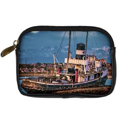 End Of The World: Nautical Memories At Ushuaia Port, Argentina Digital Camera Leather Case by dflcprintsclothing