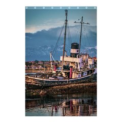 End Of The World: Nautical Memories At Ushuaia Port, Argentina Shower Curtain 48  X 72  (small)  by dflcprintsclothing