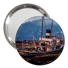 End Of The World: Nautical Memories At Ushuaia Port, Argentina 3  Handbag Mirrors by dflcprintsclothing