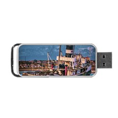 End Of The World: Nautical Memories At Ushuaia Port, Argentina Portable Usb Flash (one Side) by dflcprintsclothing