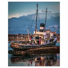 End Of The World: Nautical Memories At Ushuaia Port, Argentina Drawstring Bag (small)