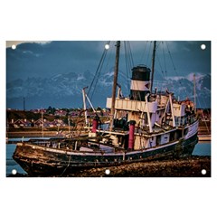 End Of The World: Nautical Memories At Ushuaia Port, Argentina Banner And Sign 6  X 4  by dflcprintsclothing