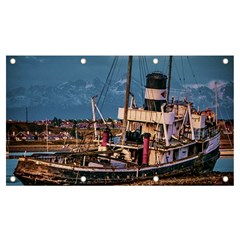 End Of The World: Nautical Memories At Ushuaia Port, Argentina Banner And Sign 7  X 4  by dflcprintsclothing