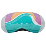 Tsunami Tidal Wave Minimalist Logo Ocean Sea Sleeping Mask Front