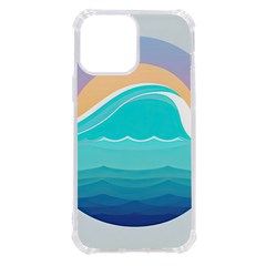 Tsunami Tidal Wave Minimalist Logo Ocean Sea Iphone 13 Pro Max Tpu Uv Print Case by Wav3s