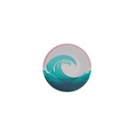 Waves Tidal Ocean Sea Tsunami Wave Minimalist 1  Mini Buttons Front