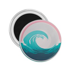 Waves Tidal Ocean Sea Tsunami Wave Minimalist 2 25  Magnets by Wav3s