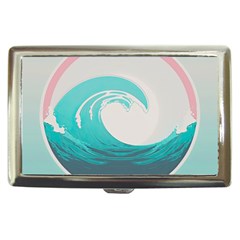 Waves Tidal Ocean Sea Tsunami Wave Minimalist Cigarette Money Case