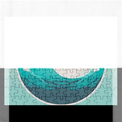 Waves Tidal Ocean Sea Tsunami Wave Minimalist Rectangular Jigsaw Puzzl