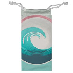 Waves Tidal Ocean Sea Tsunami Wave Minimalist Jewelry Bag