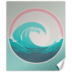 Waves Tidal Ocean Sea Tsunami Wave Minimalist Canvas 20  x 24 