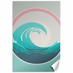 Waves Tidal Ocean Sea Tsunami Wave Minimalist Canvas 24  x 36  23.35 x34.74  Canvas - 1